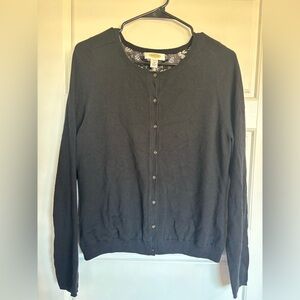 Talbots Women’s Black Cardigan Sweater
